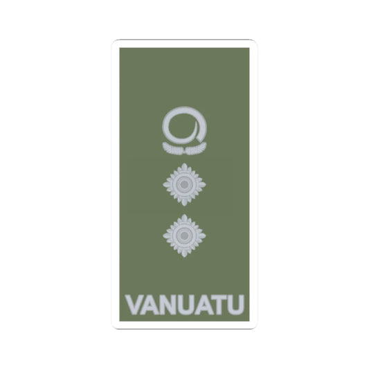 Vanuatu Mobile Force OF 5 (Vanuatu) (Military Rank) STICKER Vinyl Kiss-Cut Decal 2 Inch White - The Sticker Space