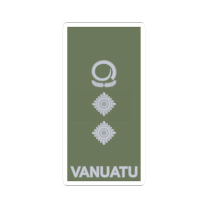 Vanuatu Mobile Force OF 5 (Vanuatu) (Military Rank) STICKER Vinyl Kiss-Cut Decal 3 Inch White - The Sticker Space