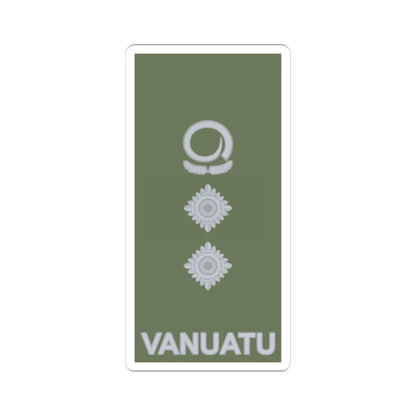 Vanuatu Mobile Force OF 5 (Vanuatu) (Military Rank) STICKER Vinyl Kiss-Cut Decal 4 Inch White - The Sticker Space