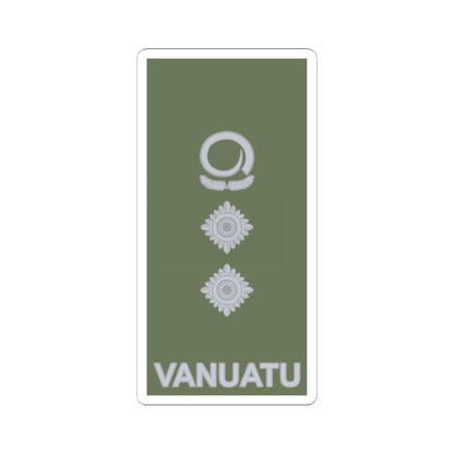 Vanuatu Mobile Force OF 5 (Vanuatu) (Military Rank) STICKER Vinyl Kiss-Cut Decal 6 Inch White - The Sticker Space