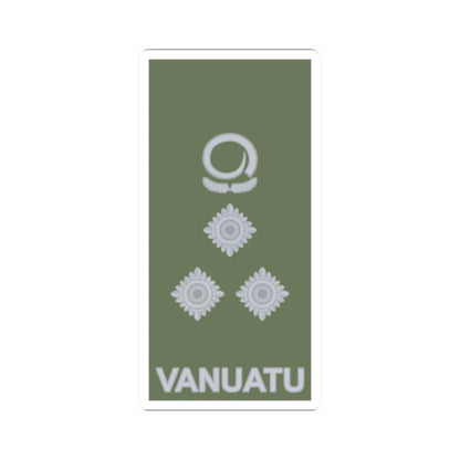 Vanuatu Mobile Force OF 6 (Vanuatu) (Military Rank) STICKER Vinyl Kiss-Cut Decal 2 Inch White - The Sticker Space