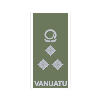 Vanuatu Mobile Force OF 6 (Vanuatu) (Military Rank) STICKER Vinyl Kiss-Cut Decal 3 Inch White - The Sticker Space