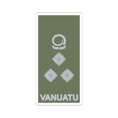 Vanuatu Mobile Force OF 6 (Vanuatu) (Military Rank) STICKER Vinyl Kiss-Cut Decal 6 Inch White - The Sticker Space