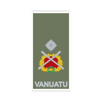 Vanuatu Mobile Force OF 7 (Vanuatu) (Military Rank) STICKER Vinyl Kiss-Cut Decal 2 Inch White - The Sticker Space