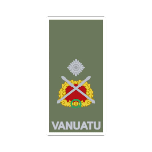 Vanuatu Mobile Force OF 7 (Vanuatu) (Military Rank) STICKER Vinyl Kiss-Cut Decal 2 Inch White - The Sticker Space