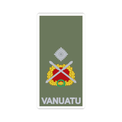 Vanuatu Mobile Force OF 7 (Vanuatu) (Military Rank) STICKER Vinyl Kiss-Cut Decal 3 Inch White - The Sticker Space