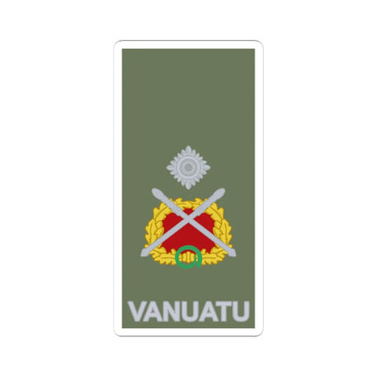 Vanuatu Mobile Force OF 7 (Vanuatu) (Military Rank) STICKER Vinyl Kiss-Cut Decal 4 Inch White - The Sticker Space