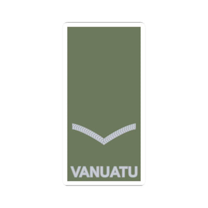 Vanuatu Mobile Force OR 3 (Vanuatu) (Military Rank) STICKER Vinyl Kiss-Cut Decal 2 Inch White - The Sticker Space