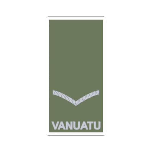 Vanuatu Mobile Force OR 3 (Vanuatu) (Military Rank) STICKER Vinyl Kiss-Cut Decal 2 Inch White - The Sticker Space