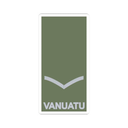 Vanuatu Mobile Force OR 3 (Vanuatu) (Military Rank) STICKER Vinyl Kiss-Cut Decal 3 Inch White - The Sticker Space