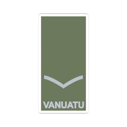 Vanuatu Mobile Force OR 3 (Vanuatu) (Military Rank) STICKER Vinyl Kiss-Cut Decal 4 Inch White - The Sticker Space