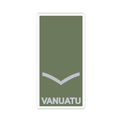 Vanuatu Mobile Force OR 3 (Vanuatu) (Military Rank) STICKER Vinyl Kiss-Cut Decal 6 Inch White - The Sticker Space