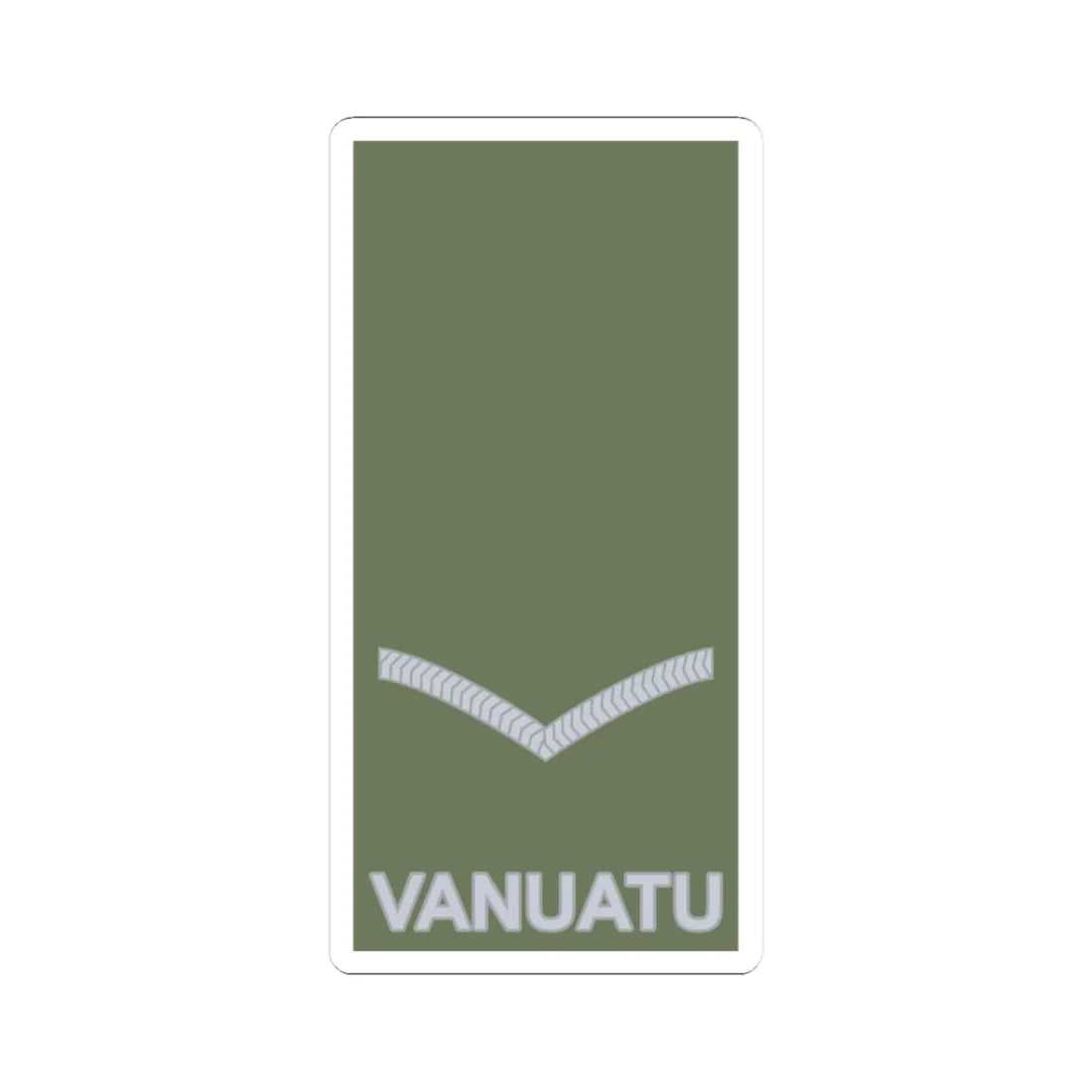 Vanuatu Mobile Force OR 3 (Vanuatu) (Military Rank) STICKER Vinyl Kiss-Cut Decal - The Sticker Space