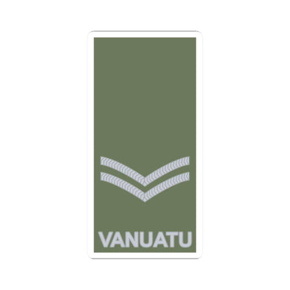 Vanuatu Mobile Force OR 4 (Vanuatu) (Military Rank) STICKER Vinyl Kiss-Cut Decal 2 Inch White - The Sticker Space