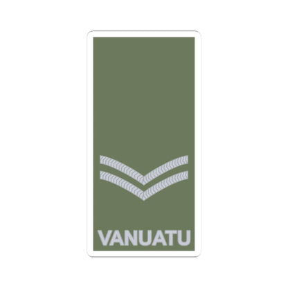 Vanuatu Mobile Force OR 4 (Vanuatu) (Military Rank) STICKER Vinyl Kiss-Cut Decal 3 Inch White - The Sticker Space