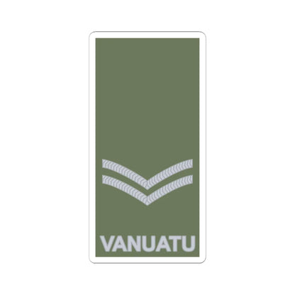 Vanuatu Mobile Force OR 4 (Vanuatu) (Military Rank) STICKER Vinyl Kiss-Cut Decal 6 Inch White - The Sticker Space