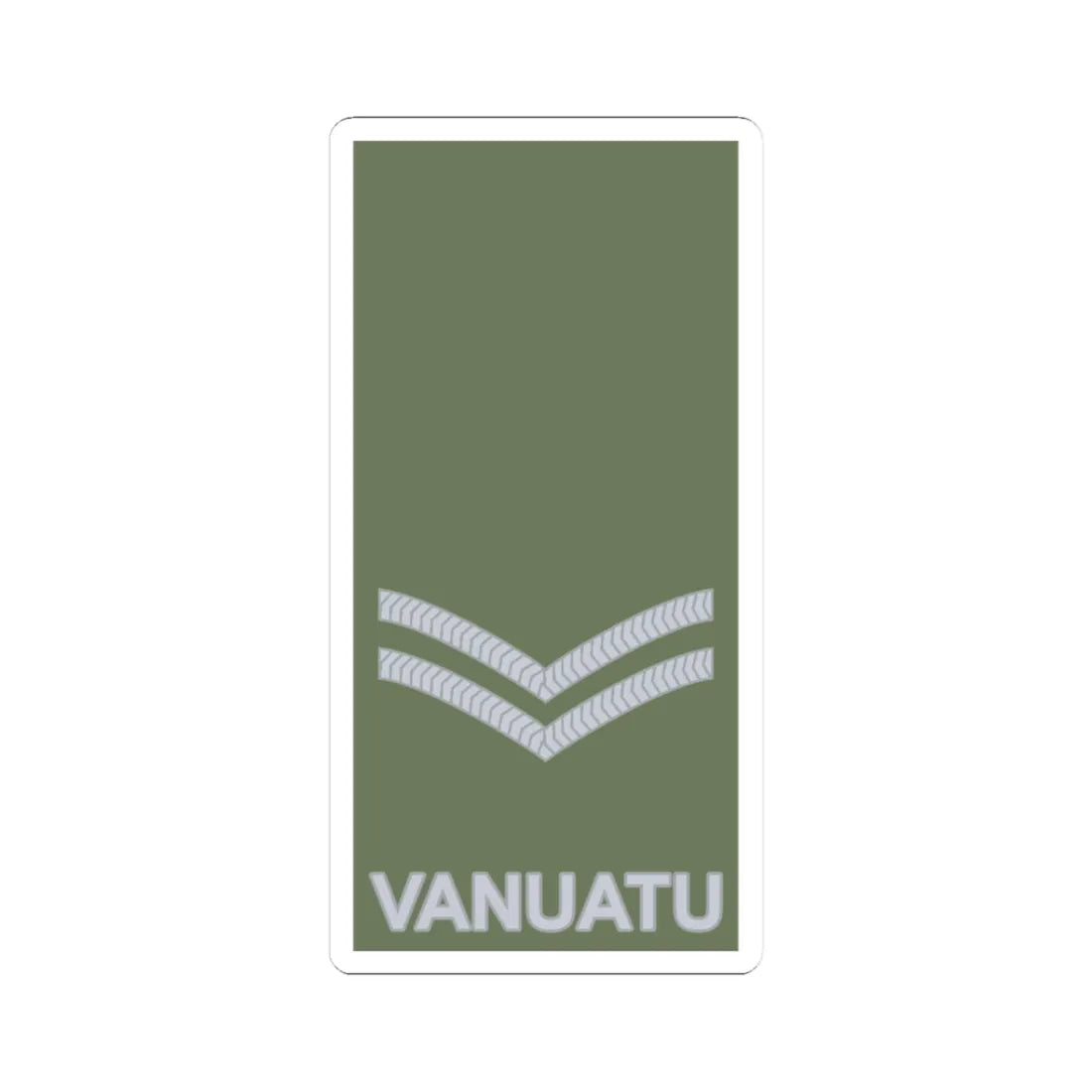 Vanuatu Mobile Force OR 4 (Vanuatu) (Military Rank) STICKER Vinyl Kiss-Cut Decal - The Sticker Space