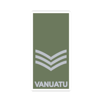 Vanuatu Mobile Force OR 6 (Vanuatu) (Military Rank) STICKER Vinyl Kiss-Cut Decal 2 Inch White - The Sticker Space