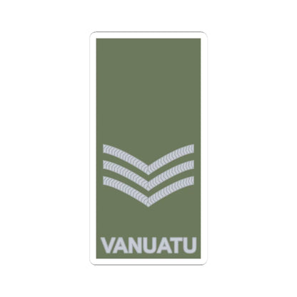 Vanuatu Mobile Force OR 6 (Vanuatu) (Military Rank) STICKER Vinyl Kiss-Cut Decal 3 Inch White - The Sticker Space