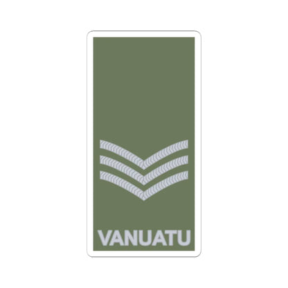 Vanuatu Mobile Force OR 6 (Vanuatu) (Military Rank) STICKER Vinyl Kiss-Cut Decal 6 Inch White - The Sticker Space