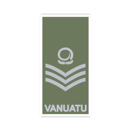 Vanuatu Mobile Force OR 7 (Vanuatu) (Military Rank) STICKER Vinyl Kiss-Cut Decal 2 Inch White - The Sticker Space