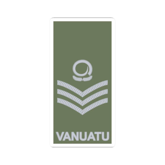 Vanuatu Mobile Force OR 7 (Vanuatu) (Military Rank) STICKER Vinyl Kiss-Cut Decal 2 Inch White - The Sticker Space
