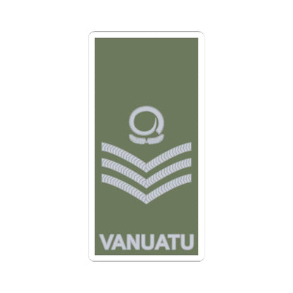 Vanuatu Mobile Force OR 7 (Vanuatu) (Military Rank) STICKER Vinyl Kiss-Cut Decal 3 Inch White - The Sticker Space