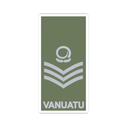 Vanuatu Mobile Force OR 7 (Vanuatu) (Military Rank) STICKER Vinyl Kiss-Cut Decal 4 Inch White - The Sticker Space