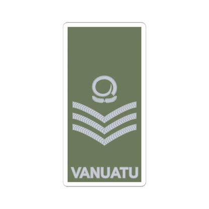 Vanuatu Mobile Force OR 7 (Vanuatu) (Military Rank) STICKER Vinyl Kiss-Cut Decal 6 Inch White - The Sticker Space