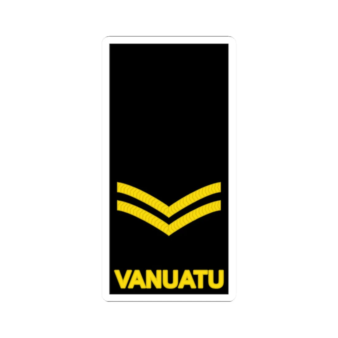 Vanuatu Police Maritime Wing OR 4 (Vanuatu) (Military Rank) STICKER Vinyl Kiss-Cut Decal 2 Inch White - The Sticker Space
