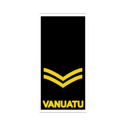 Vanuatu Police Maritime Wing OR 4 (Vanuatu) (Military Rank) STICKER Vinyl Kiss-Cut Decal 2 Inch White - The Sticker Space