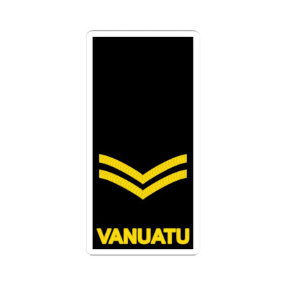 Vanuatu Police Maritime Wing OR 4 (Vanuatu) (Military Rank) STICKER Vinyl Kiss-Cut Decal 3 Inch White - The Sticker Space
