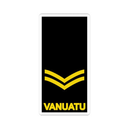 Vanuatu Police Maritime Wing OR 4 (Vanuatu) (Military Rank) STICKER Vinyl Kiss-Cut Decal 4 Inch White - The Sticker Space