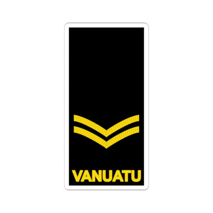 Vanuatu Police Maritime Wing OR 4 (Vanuatu) (Military Rank) STICKER Vinyl Kiss-Cut Decal 6 Inch White - The Sticker Space