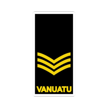 Vanuatu Police Maritime Wing OR 6 (Vanuatu) (Military Rank) STICKER Vinyl Kiss-Cut Decal 2 Inch White - The Sticker Space