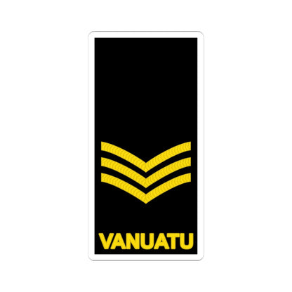 Vanuatu Police Maritime Wing OR 6 (Vanuatu) (Military Rank) STICKER Vinyl Kiss-Cut Decal 4 Inch White - The Sticker Space