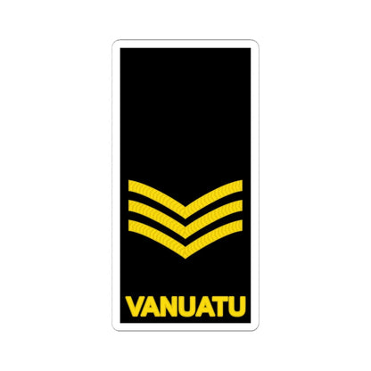 Vanuatu Police Maritime Wing OR 6 (Vanuatu) (Military Rank) STICKER Vinyl Kiss-Cut Decal 6 Inch White - The Sticker Space
