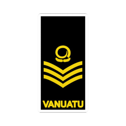 Vanuatu Police Maritime Wing OR 7 (Vanuatu) (Military Rank) STICKER Vinyl Kiss-Cut Decal 2 Inch White - The Sticker Space