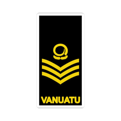 Vanuatu Police Maritime Wing OR 7 (Vanuatu) (Military Rank) STICKER Vinyl Kiss-Cut Decal 3 Inch White - The Sticker Space