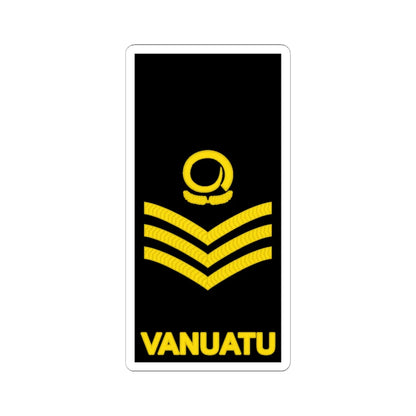 Vanuatu Police Maritime Wing OR 7 (Vanuatu) (Military Rank) STICKER Vinyl Kiss-Cut Decal 6 Inch White - The Sticker Space