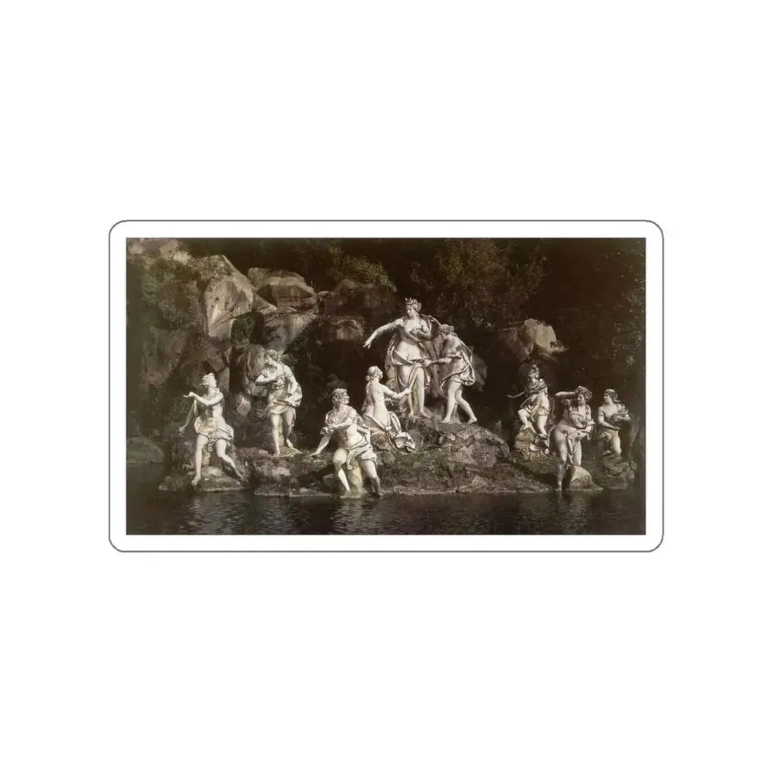 VANVITELLI, Luigi - Diana and Actaeon (Artwork) STICKER Vinyl Die-Cut Decal White Die-Cut 3 Inch - The Sticker Space