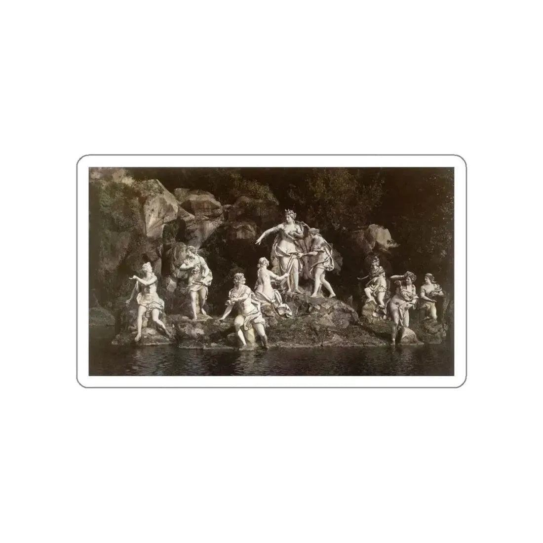 VANVITELLI, Luigi - Diana and Actaeon (Artwork) STICKER Vinyl Die-Cut Decal White Die-Cut 4 Inch - The Sticker Space