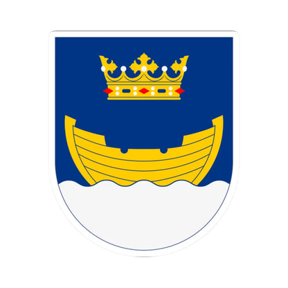 Vapen för Helsingfors stad (Finland) (Coat of Arms) STICKER Vinyl Kiss-Cut Decal 2 Inch White - The Sticker Space