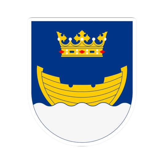 Vapen för Helsingfors stad (Finland) (Coat of Arms) STICKER Vinyl Kiss-Cut Decal 2 Inch White - The Sticker Space