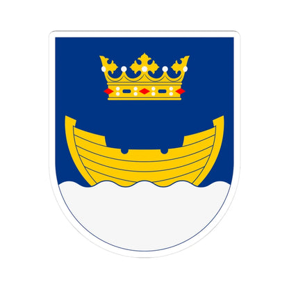 Vapen för Helsingfors stad (Finland) (Coat of Arms) STICKER Vinyl Kiss-Cut Decal 3 Inch White - The Sticker Space