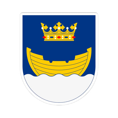 Vapen för Helsingfors stad (Finland) (Coat of Arms) STICKER Vinyl Kiss-Cut Decal 4 Inch White - The Sticker Space