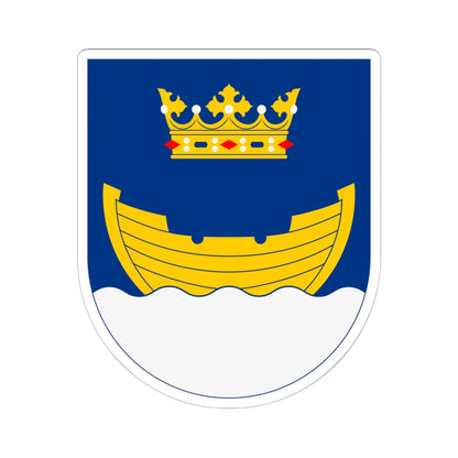 Vapen för Helsingfors stad (Finland) (Coat of Arms) STICKER Vinyl Kiss-Cut Decal 6 Inch White - The Sticker Space
