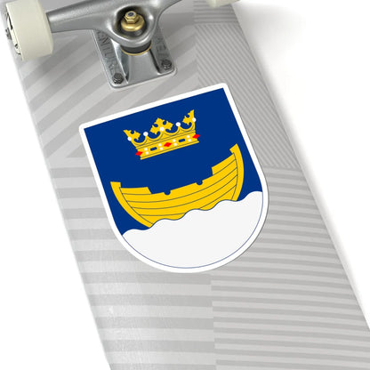 Vapen för Helsingfors stad (Finland) (Coat of Arms) STICKER Vinyl Kiss-Cut Decal - The Sticker Space