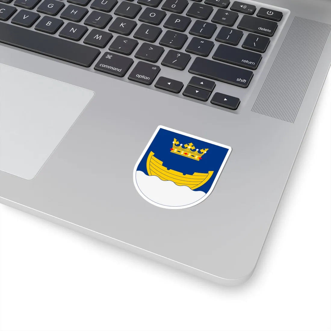 Vapen för Helsingfors stad (Finland) (Coat of Arms) STICKER Vinyl Kiss-Cut Decal - The Sticker Space