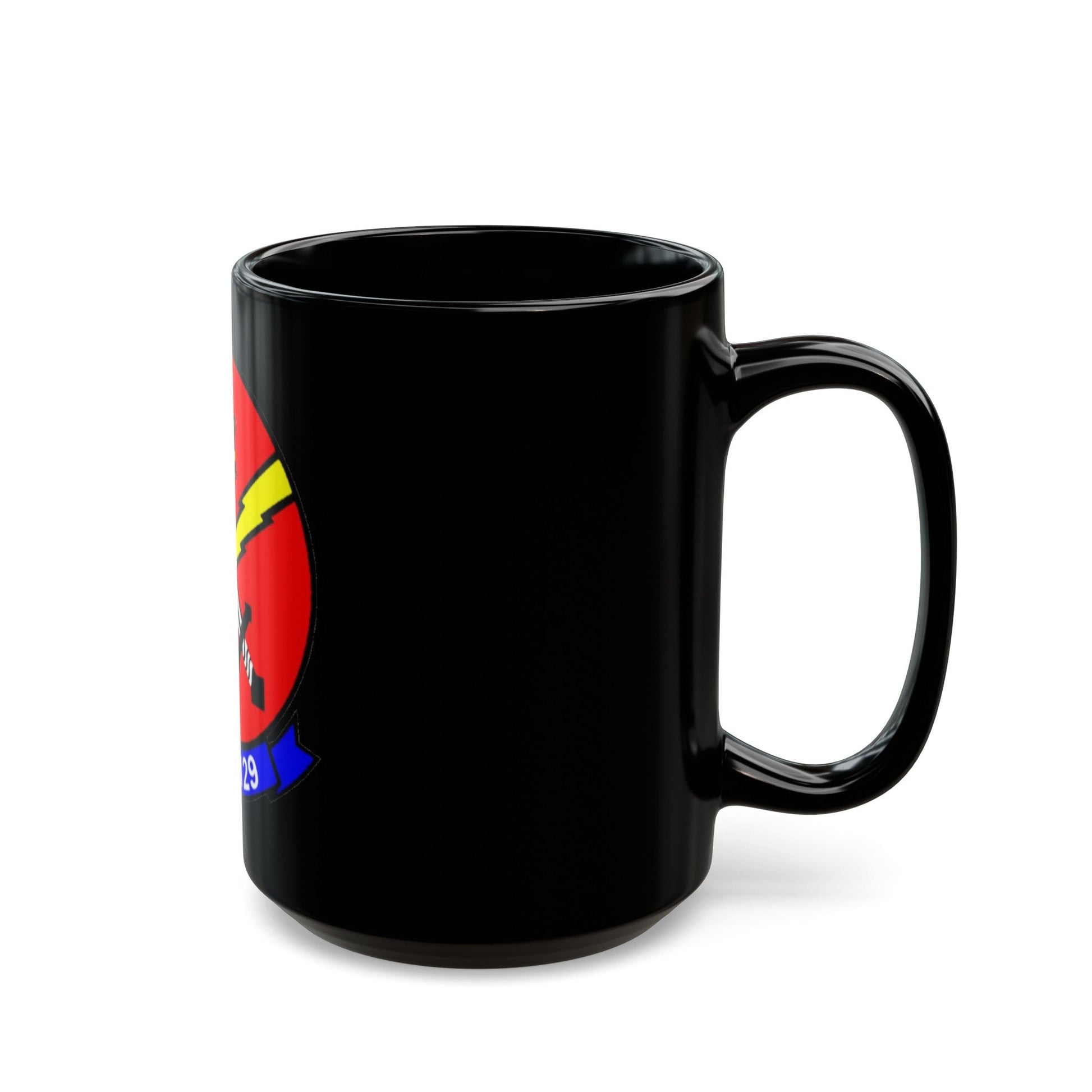 VAQ 129 (U.S. Navy) Black Coffee Mug-The Sticker Space